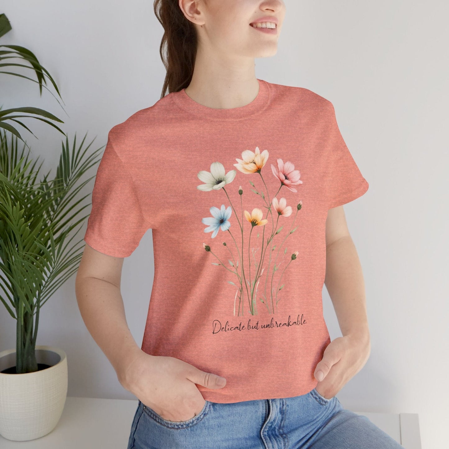 Floral Tee | Delicate but Unbreakable Design