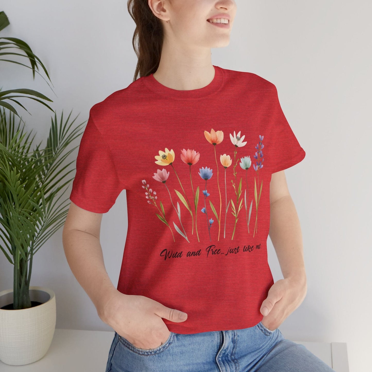 Wildflower Garden Unisex Tee - Floral Short Sleeve Shirt
