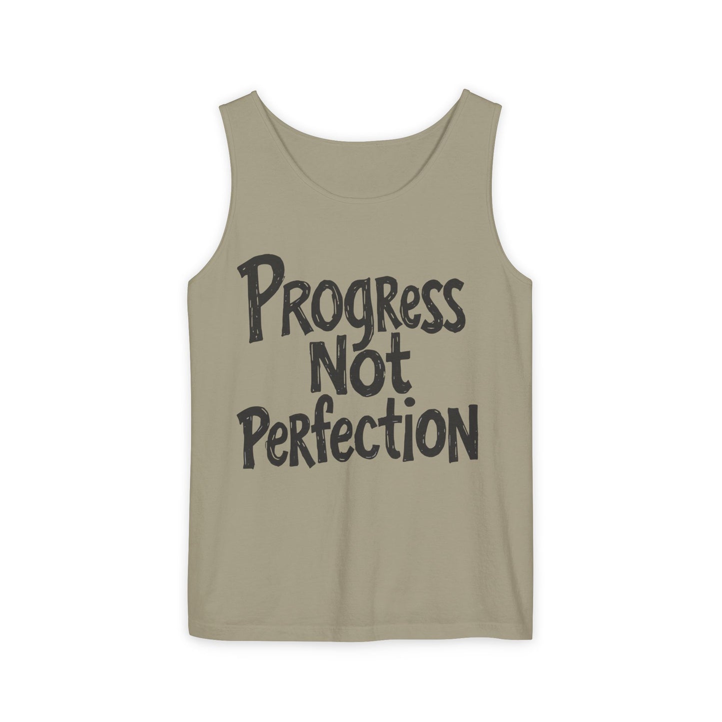 Tank Top Progress Not Perfection Inspirational Tee