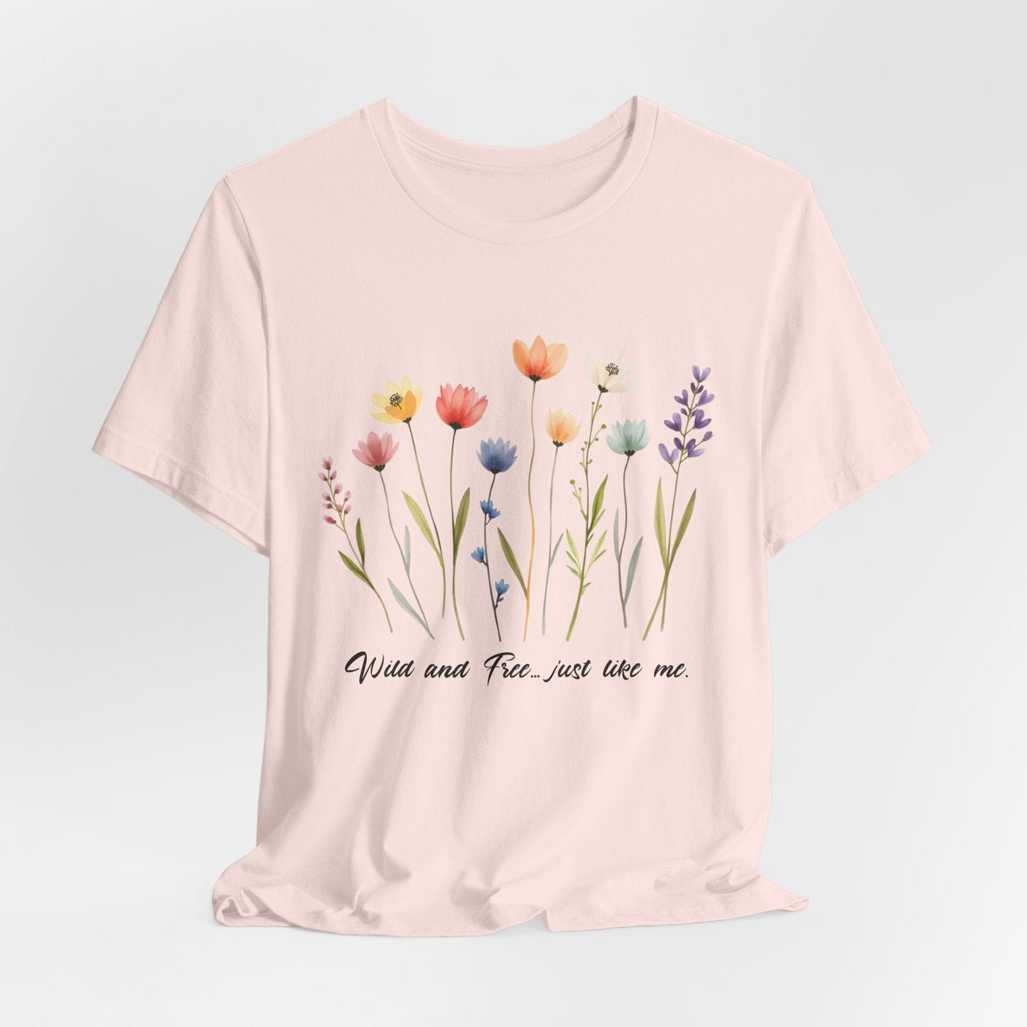Wildflower Garden Unisex Tee - Floral Short Sleeve Shirt