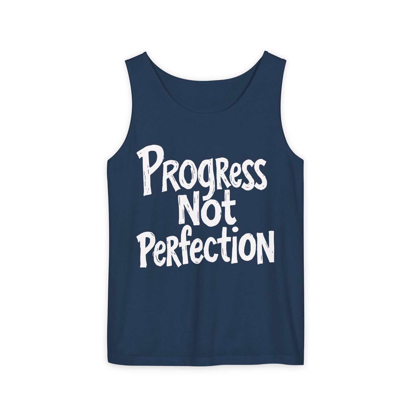 Tank Top Progress Not Perfection Inspirational Tee