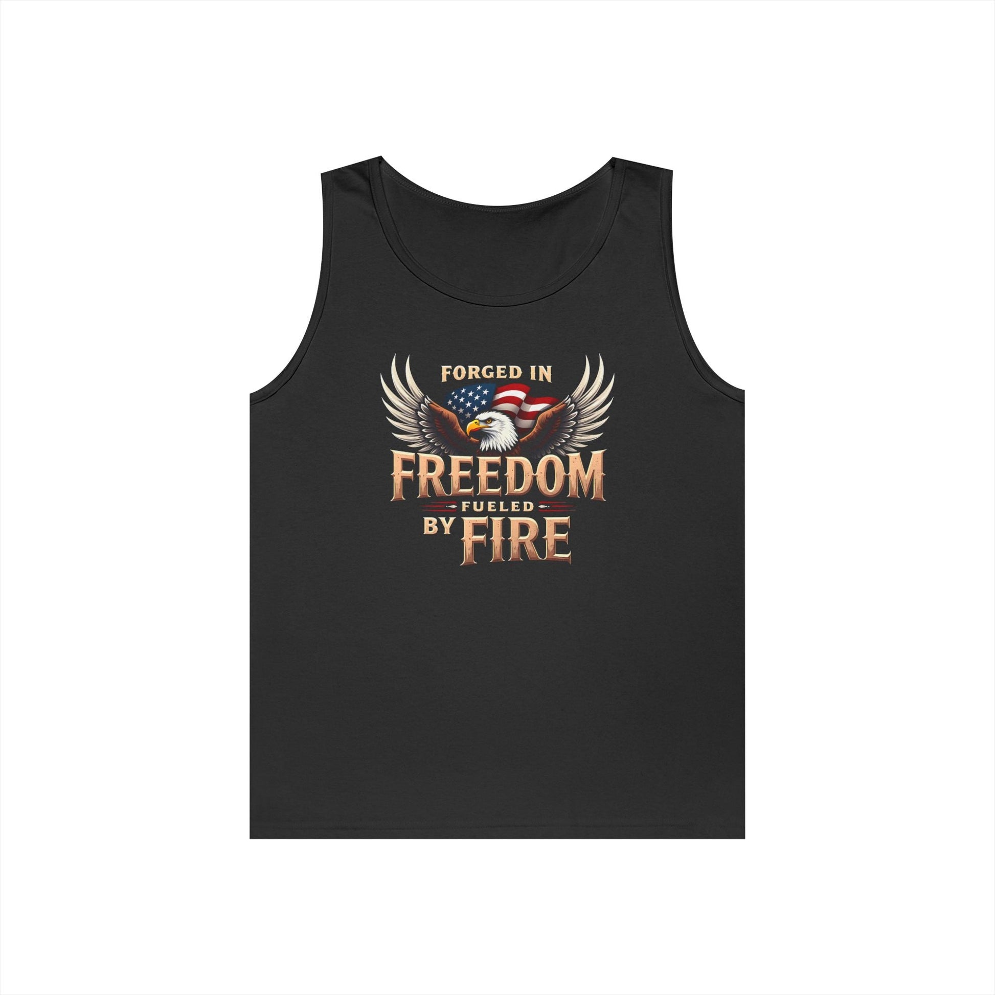 Freedom Fueled Fire Unisex Tank | Bold & Empowering Design
