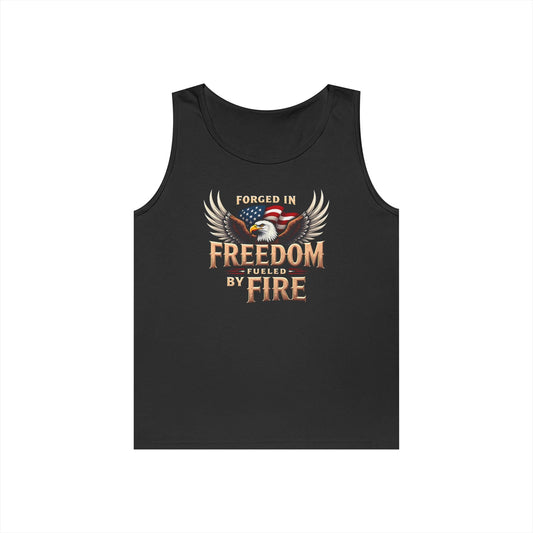 Freedom Fueled Fire Unisex Tank | Bold & Empowering Design