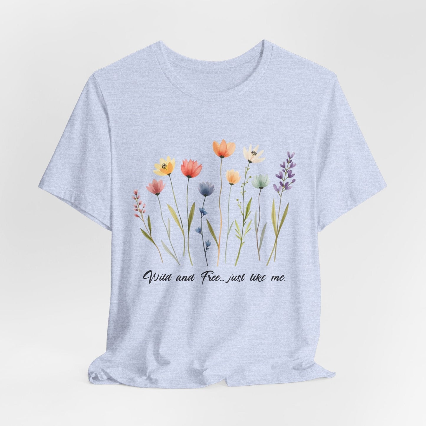 Wildflower Garden Unisex Tee - Floral Short Sleeve Shirt