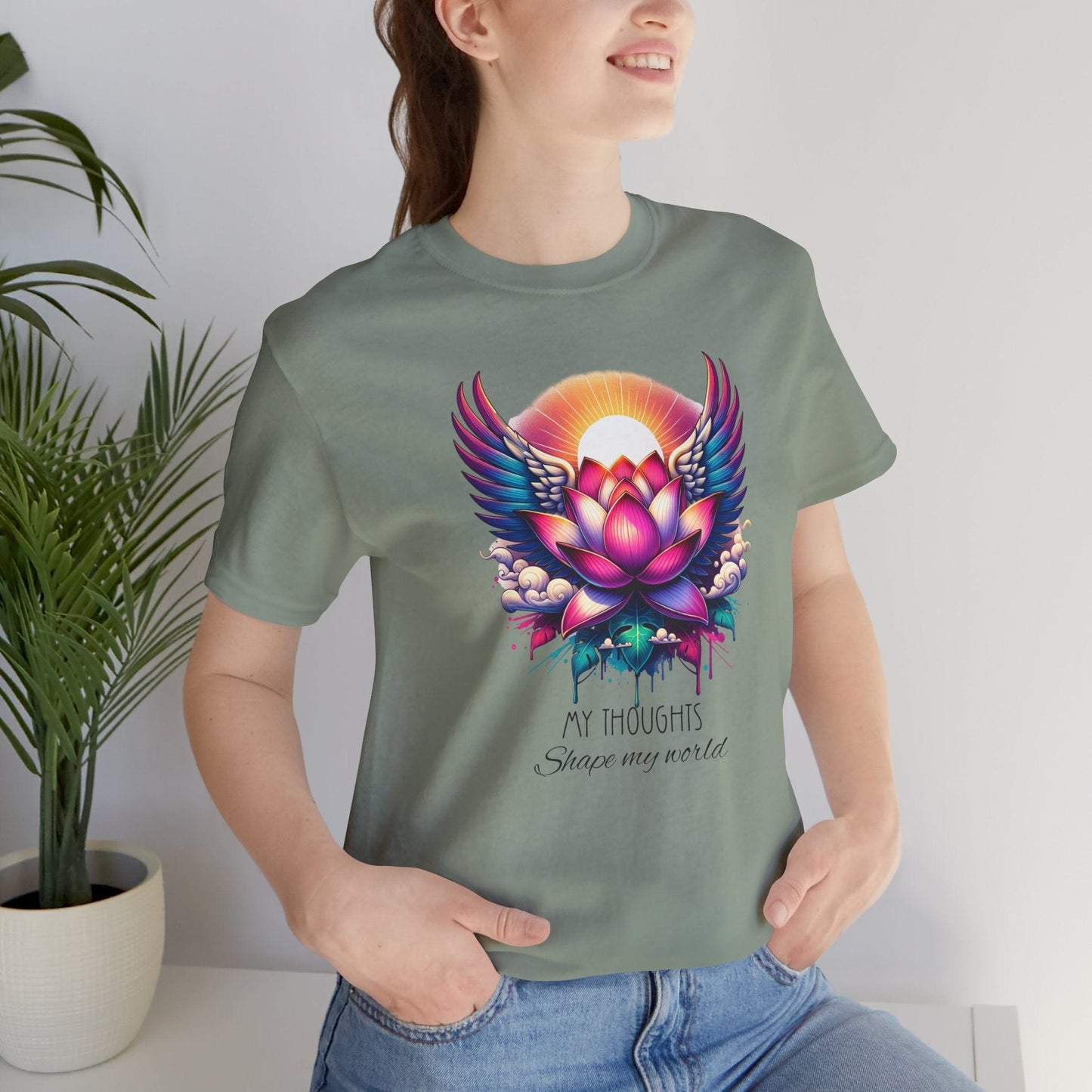 Inspirational Lotus Flower Unisex Jersey Tee