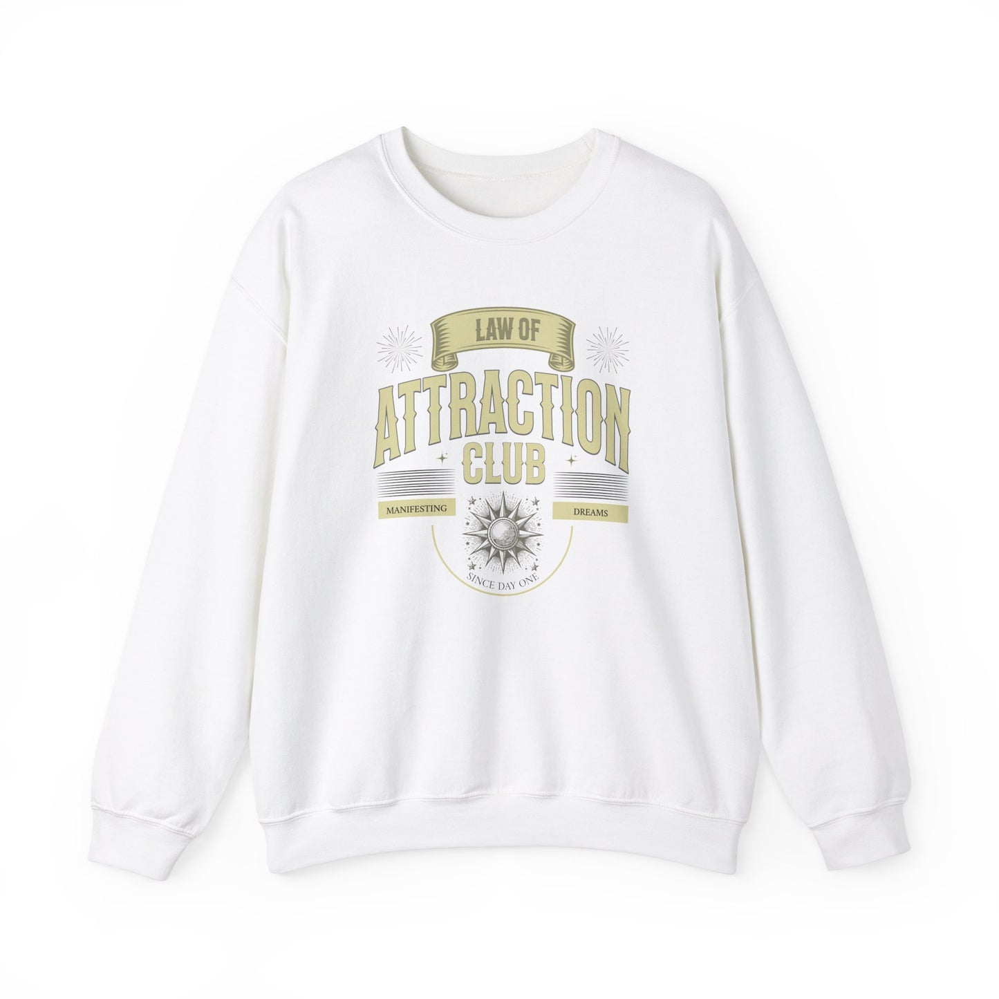 Law of Attraction Club Unisex Heavy Blend Crewneck Sweatshirt - Manifest Your Dreams