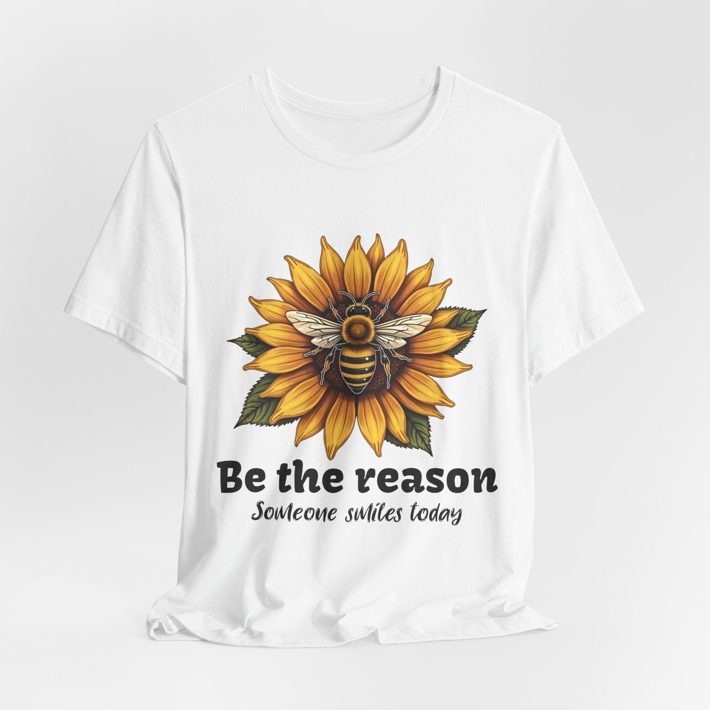 "Be the Reason" Sunflower Unisex Tee | Inspirational Design