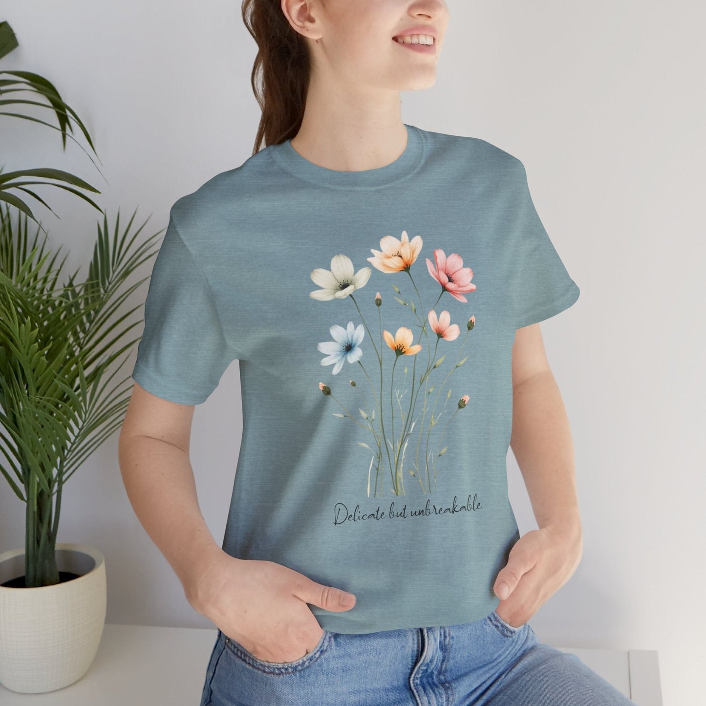 Floral Tee | Delicate but Unbreakable Design