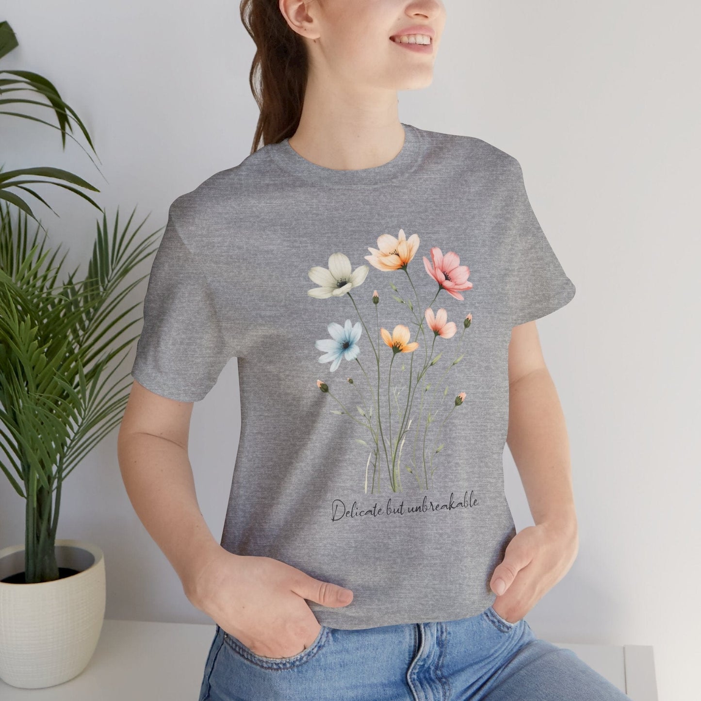 Floral Tee | Delicate but Unbreakable Design