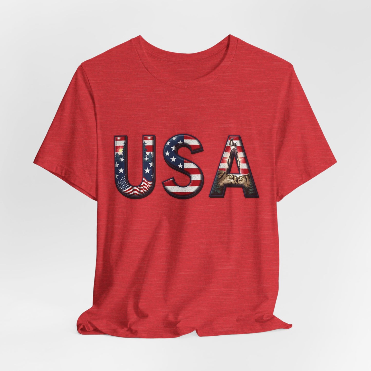 Patriotic USA Graphic T-Shirt - Unisex Short Sleeve Shirt