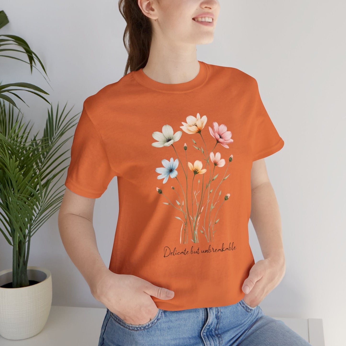 Floral Tee | Delicate but Unbreakable Design