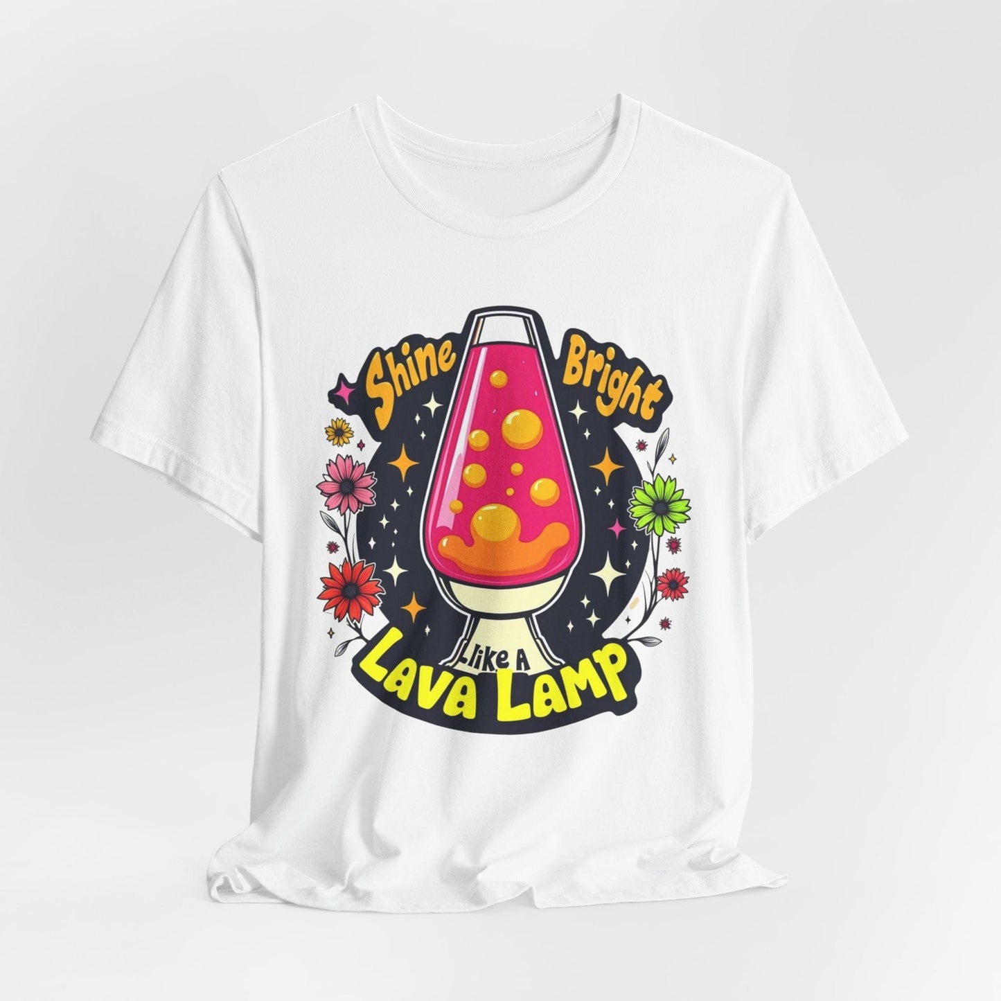 Shine Bright Lava Lamp Unisex Tee | Retro & Vibrant Design