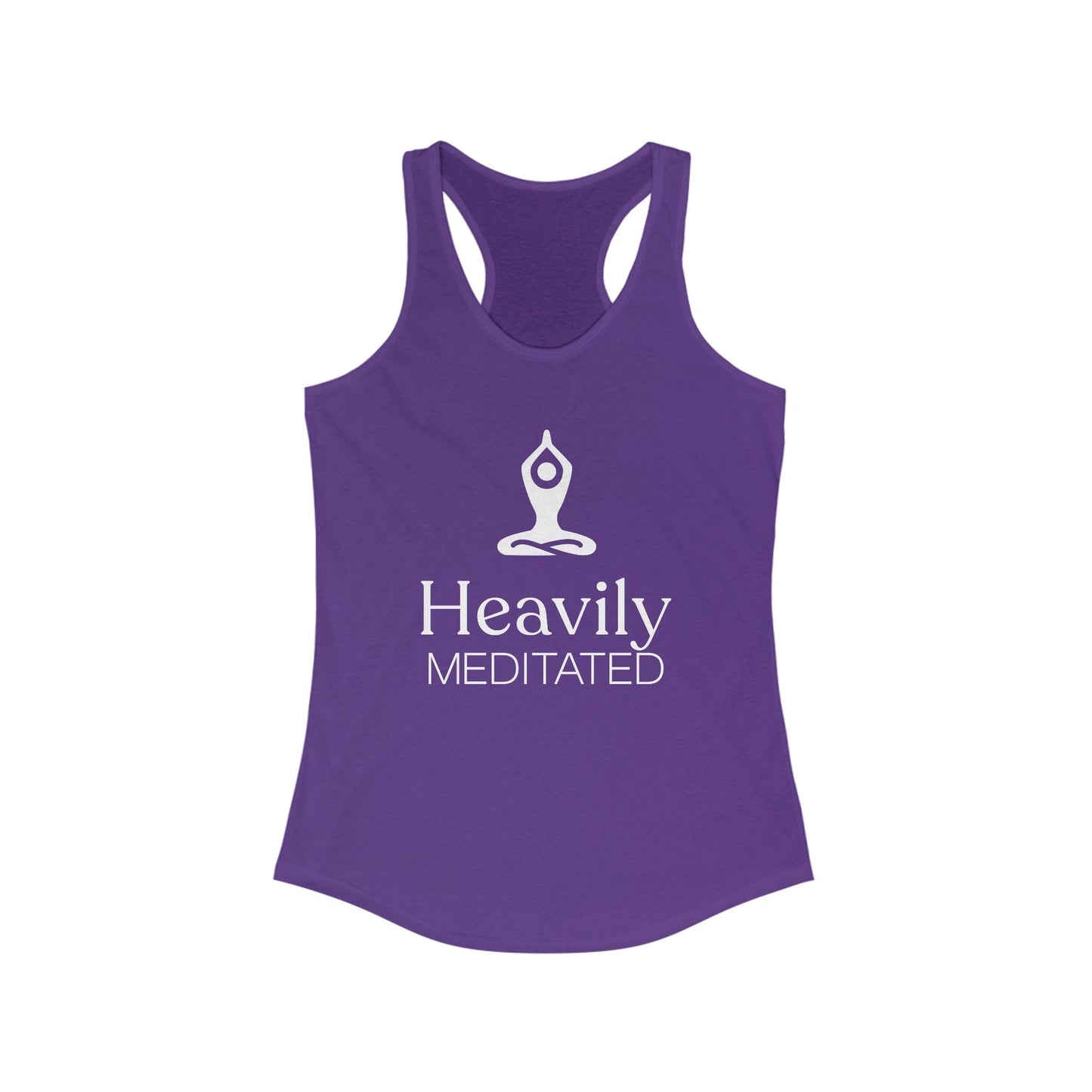 Yoga Tank - Heavily Meditated Women's Ideal Racerback Tank