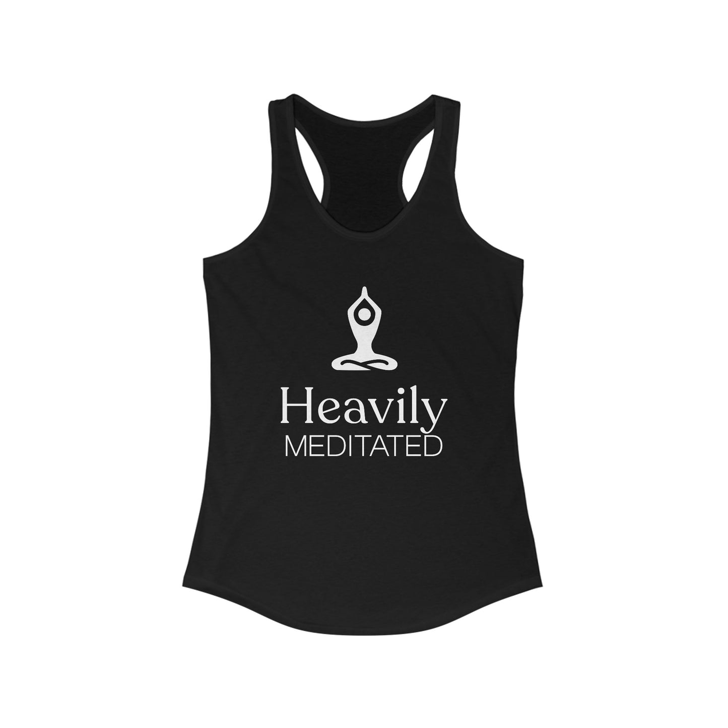 Yoga Tank - Heavily Meditated Women's Ideal Racerback Tank