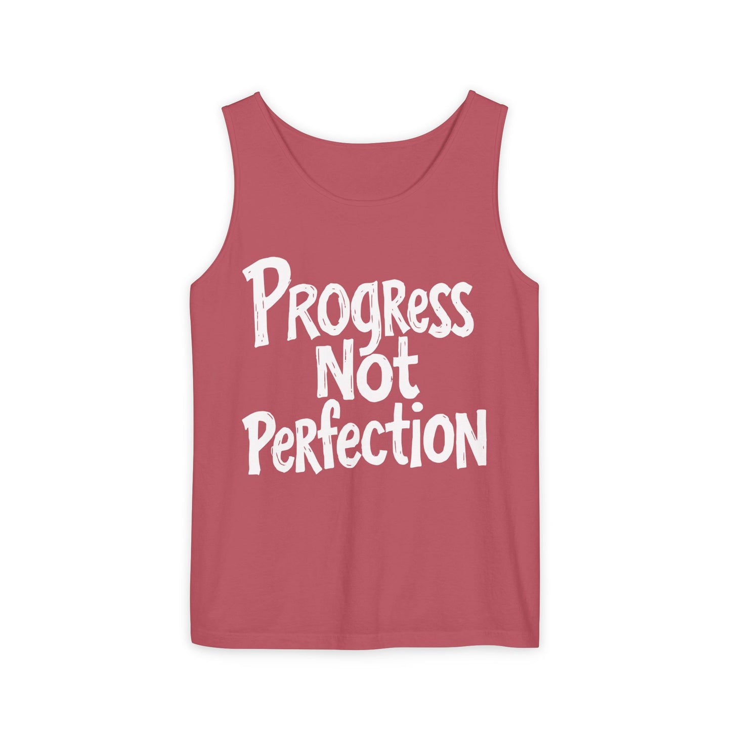 Tank Top Progress Not Perfection Inspirational Tee