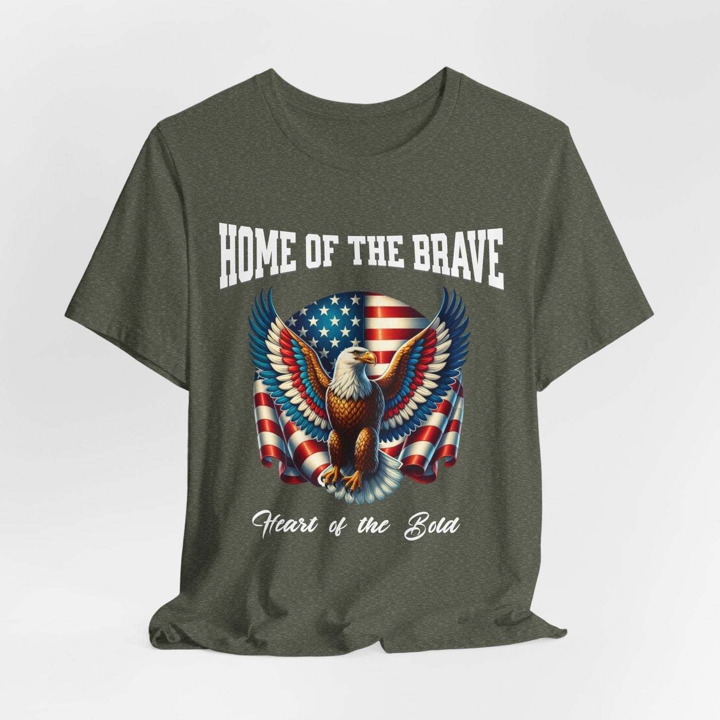 Home of the Brave Eagle T-Shirt | Patriotic & Bold

