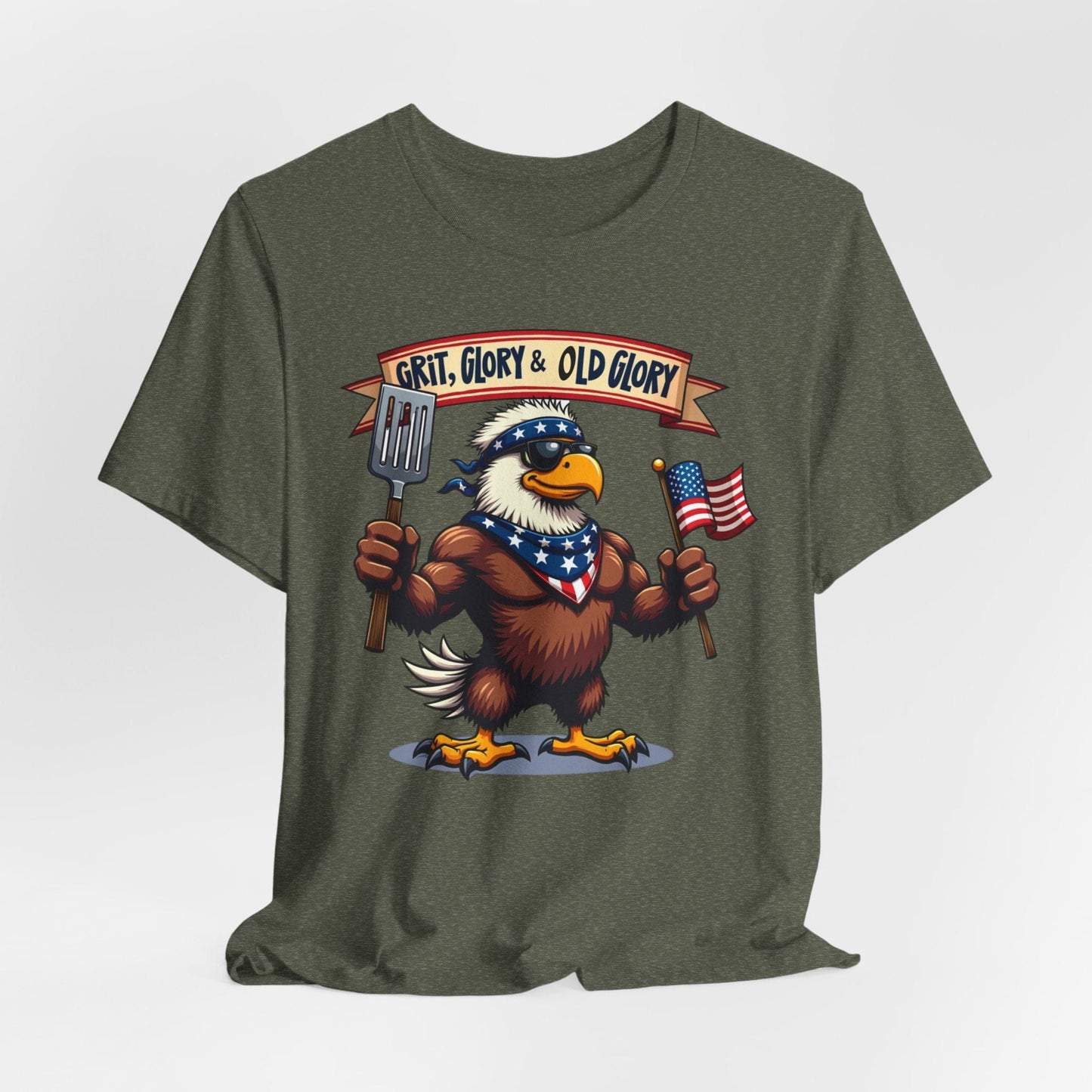Patriotic Eagle T-Shirt - Grit, Glory & Old Glory
