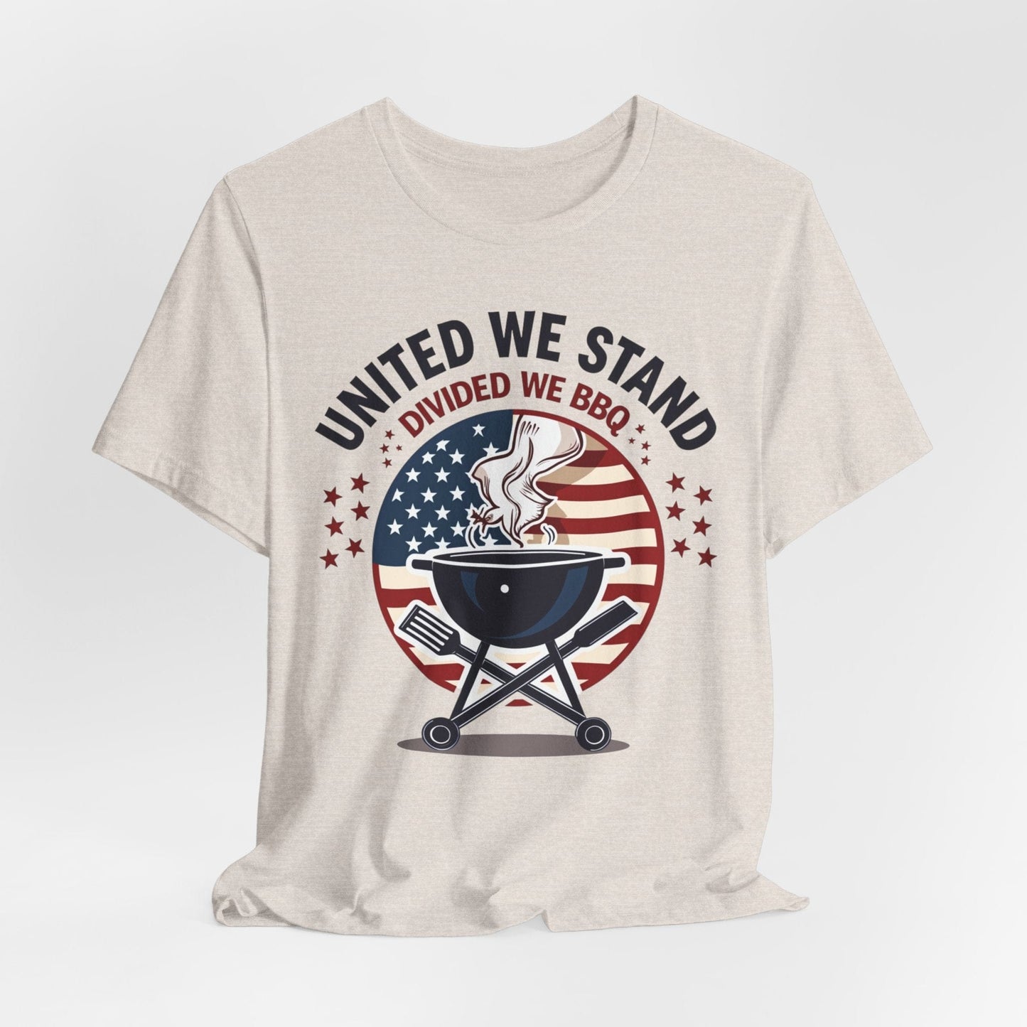 United We Stand Divided We BBQ Patriotic T-Shirt