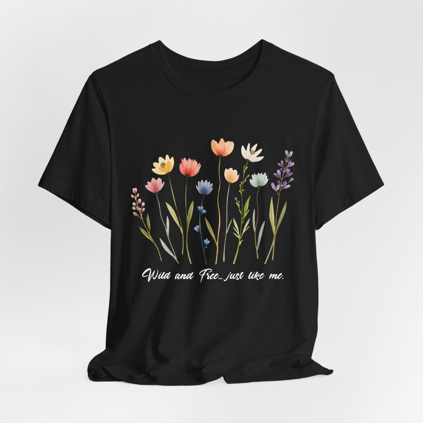 Wildflower Garden Unisex Tee - Floral Short Sleeve Shirt