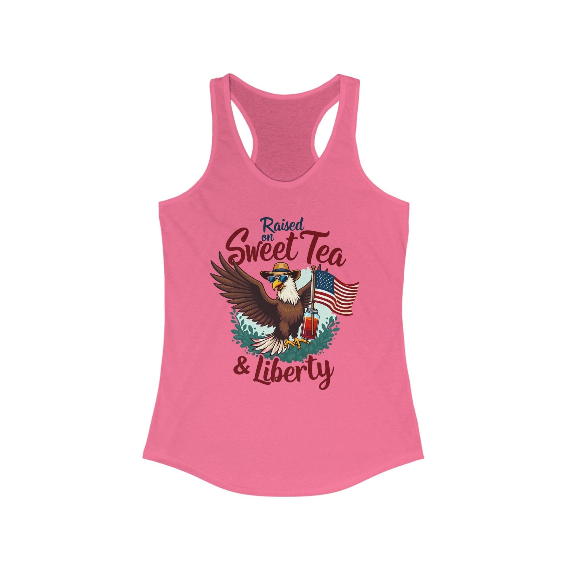 Raised on Sweet Tea & Liberty Women's Racerback Tank | Southern Pride