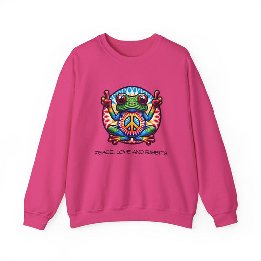 Peace, Love and Ribbits Sweatshirt | Fun & Comfortable Design