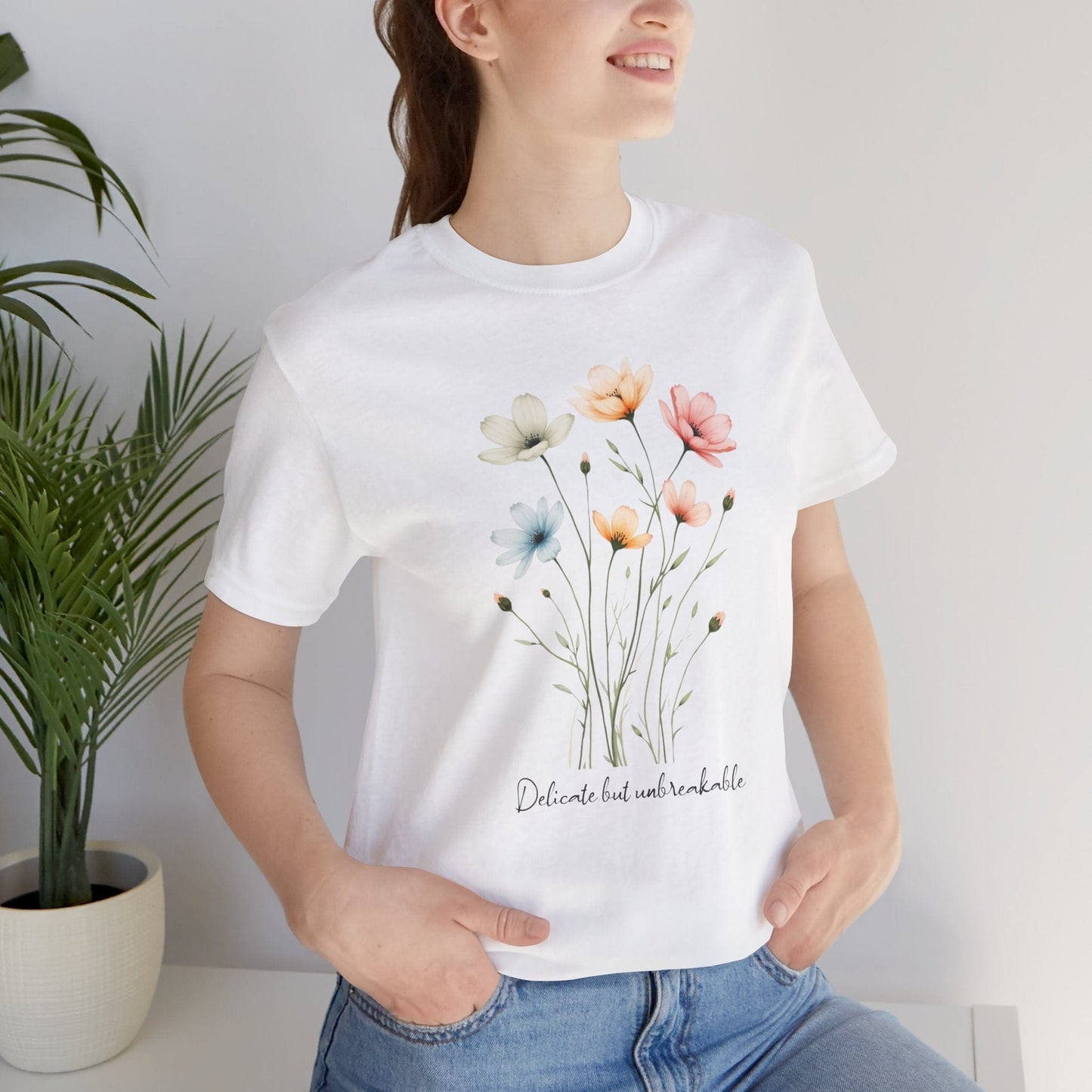 Floral Tee | Delicate but Unbreakable Design