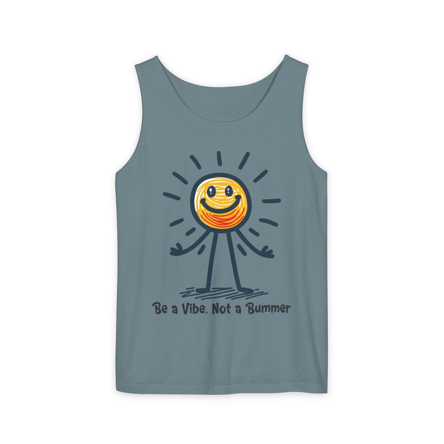 Tank Top Be a Vibe, Not a Bummer Stickman Humor Unisex
