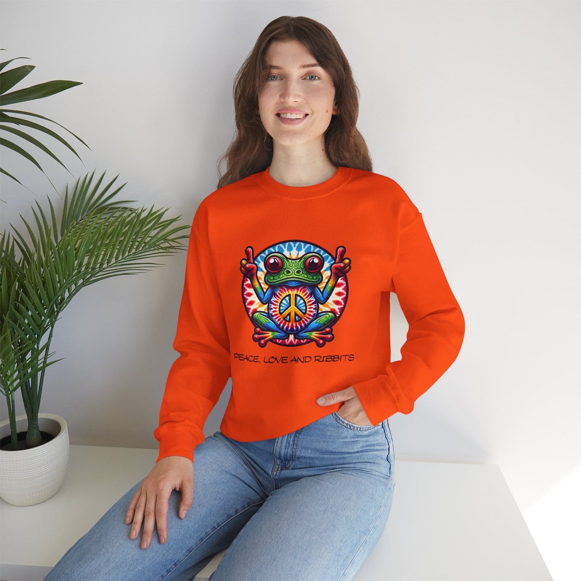 Peace, Love and Ribbits Sweatshirt | Fun & Comfortable Design