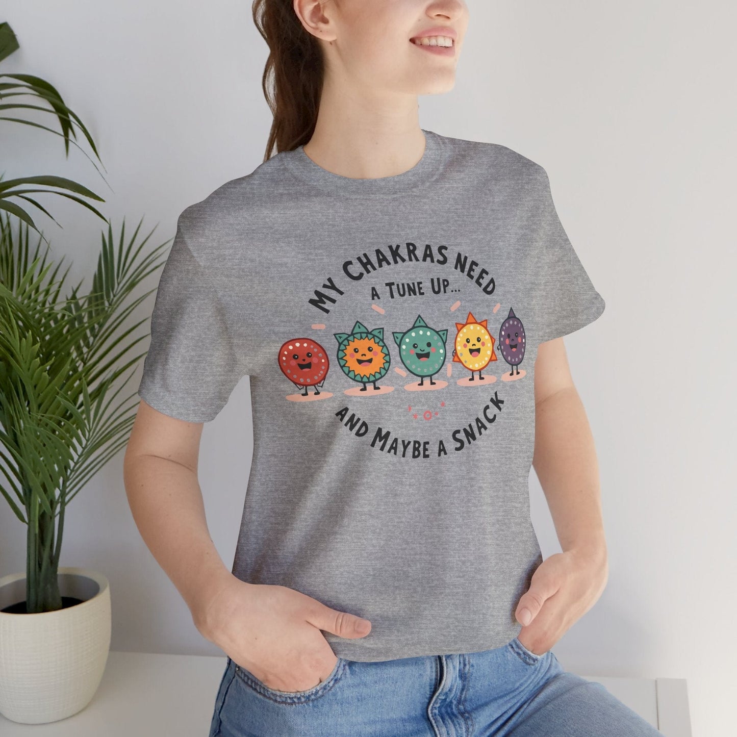 Funny Chakra Tune-Up Unisex Tee for Wellness Lovers