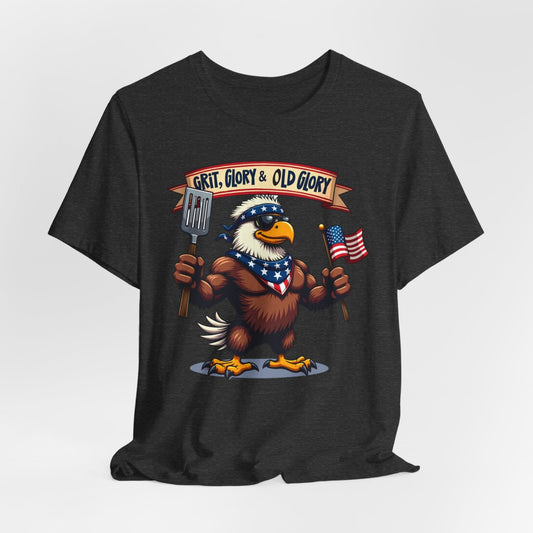Patriotic Eagle T-Shirt - Grit, Glory & Old Glory