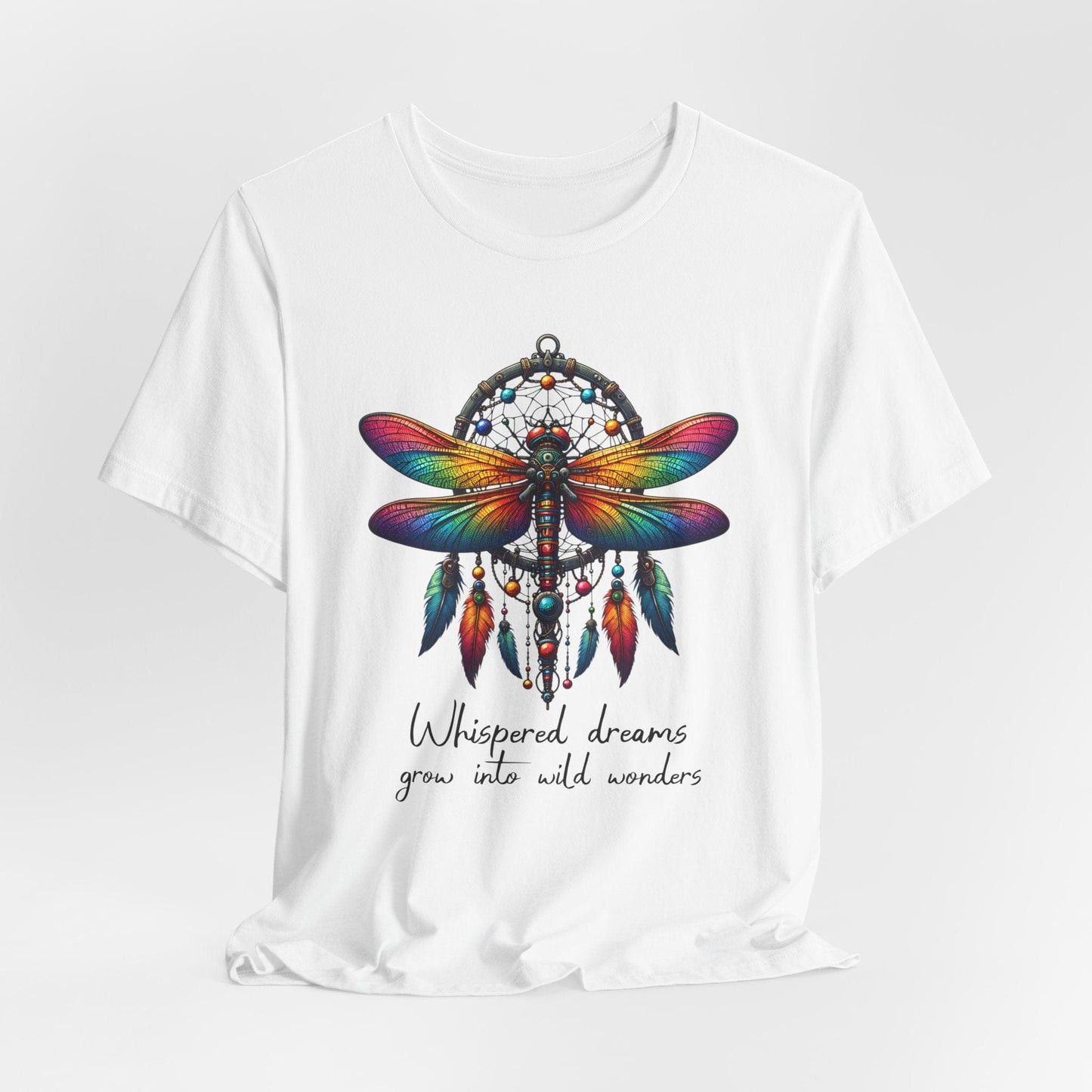 Dreamcatcher Dragonfly Jersey T-Shirt | Boho-Inspired Design