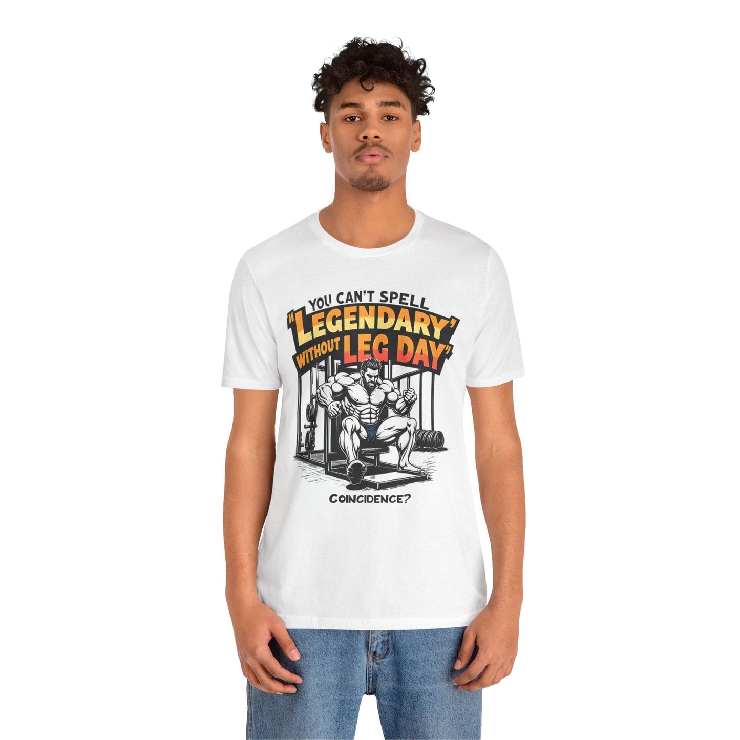 Legendary Leg Day Graphic T-Shirt | Gym Humor for Fitness Fans