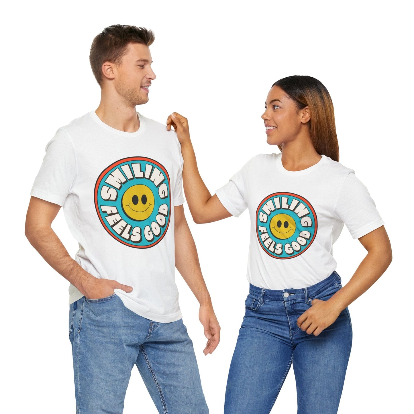 Smile Reminder T-Shirt / Smiling Feels Good