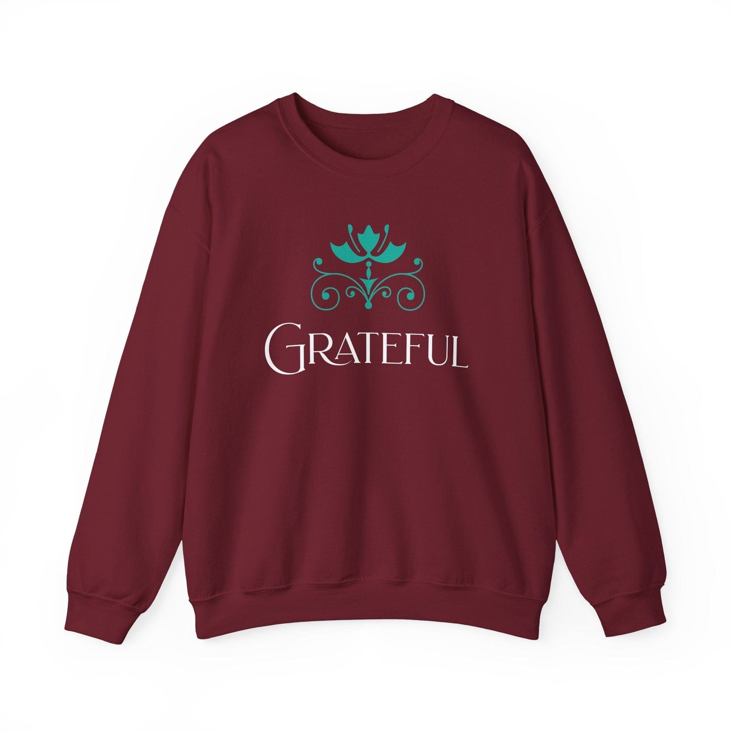 Lotus Crown Relaxed Crewneck Sweatshirt for Comfort and Style