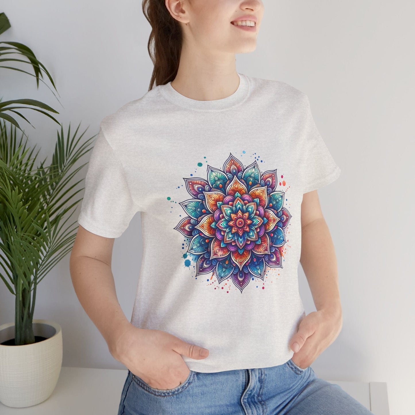 Colorful Mandala Unisex Tee | Vibrant & Peaceful Design