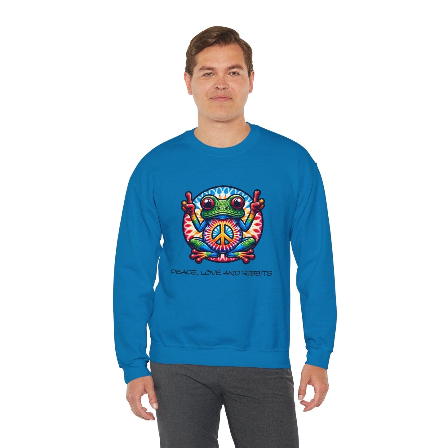 Peace, Love and Ribbits Sweatshirt | Fun & Comfortable Design