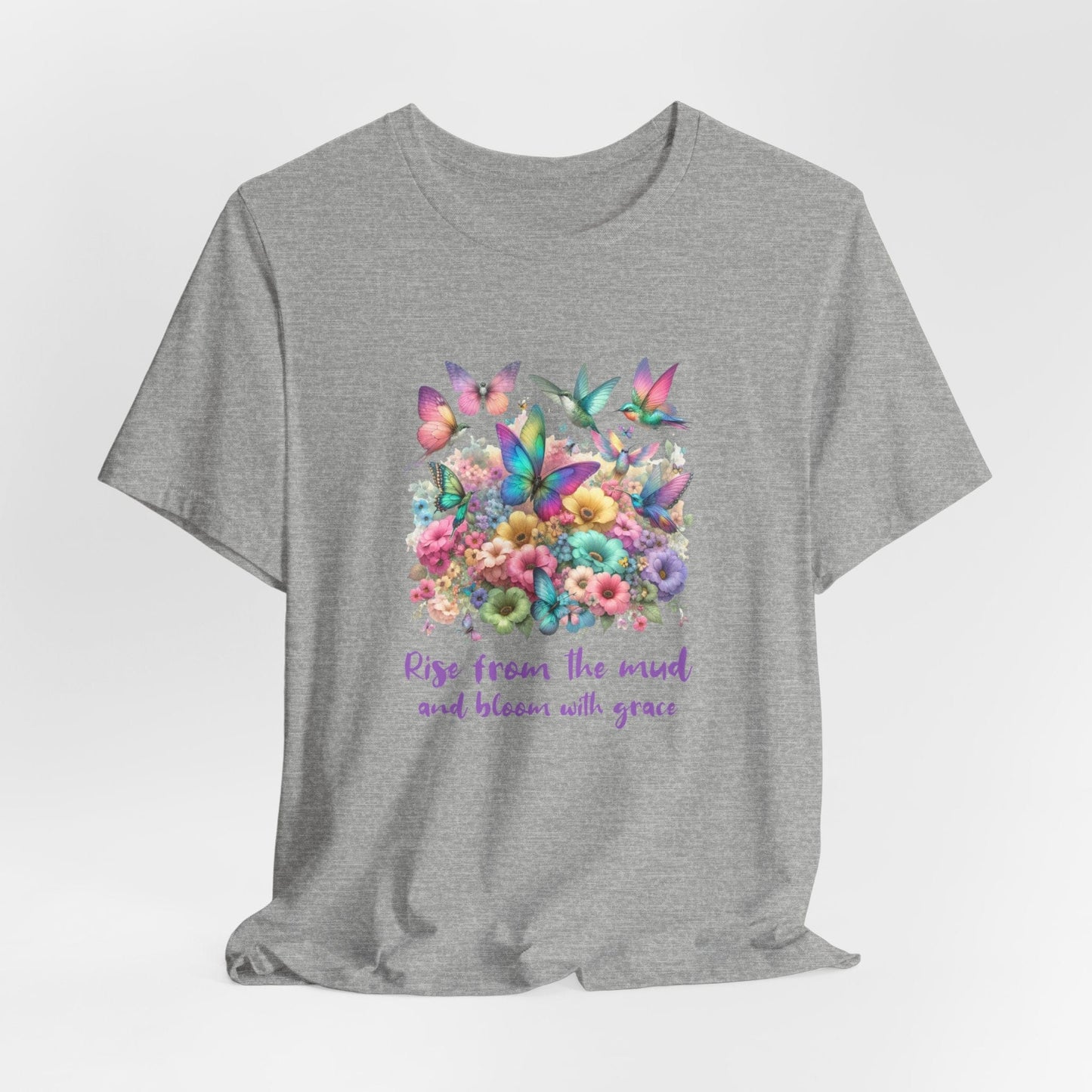 Rise from the Mud Butterfly Tee - Inspirational Unisex Jersey T-Shirt