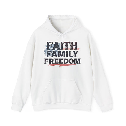 Faith Family Freedom Hoodie | Patriotic & Meaningful Design