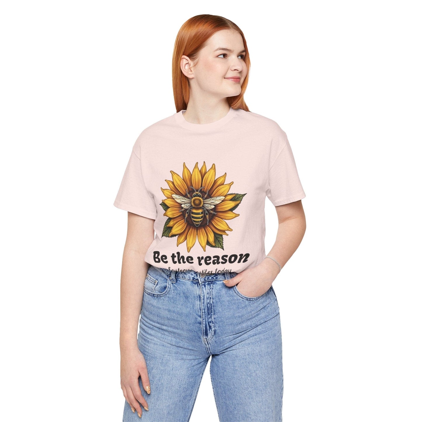 "Be the Reason" Sunflower Unisex Tee | Inspirational Design