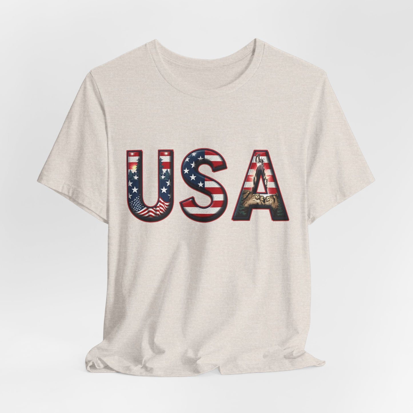 Patriotic USA Graphic T-Shirt - Unisex Short Sleeve Shirt