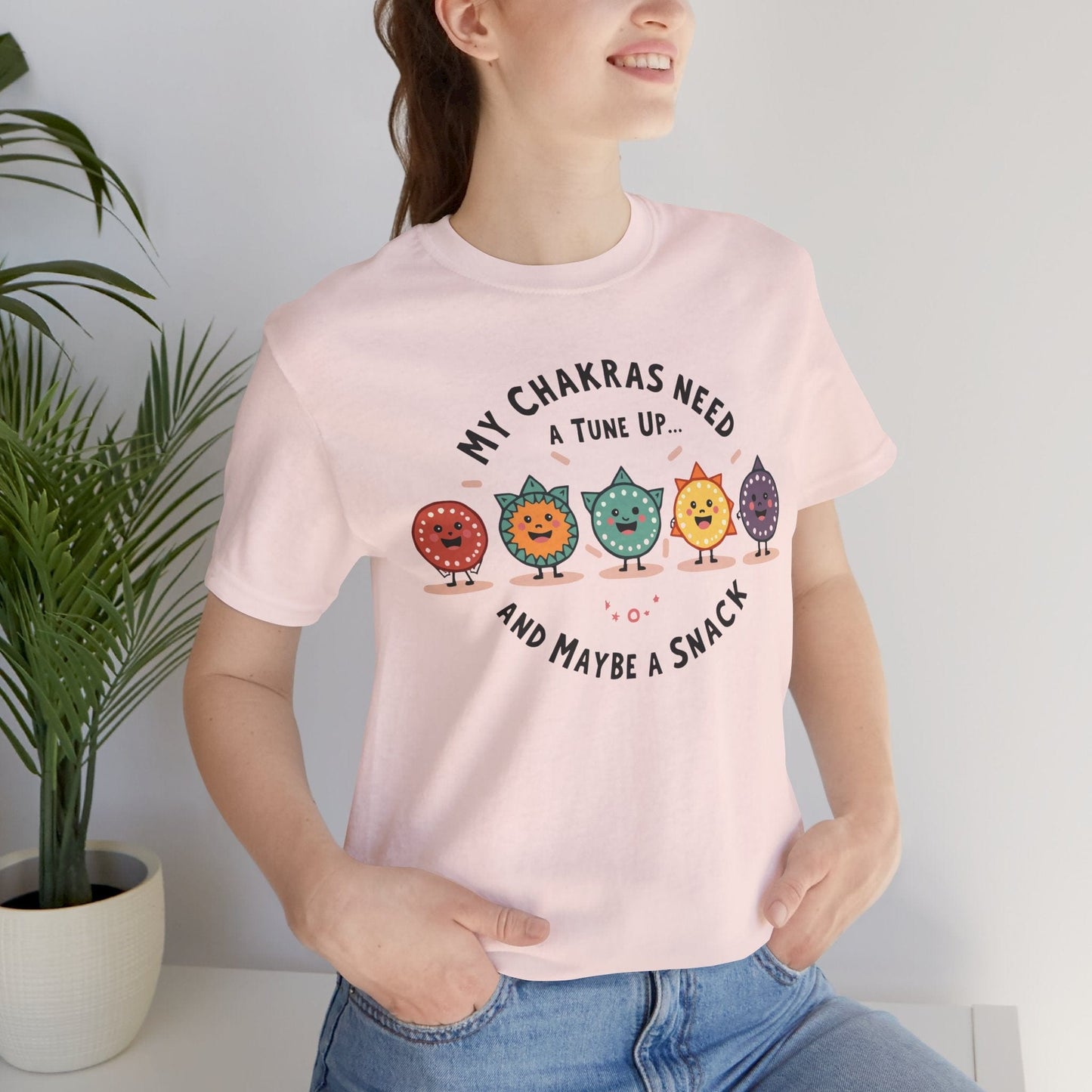Funny Chakra Tune-Up Unisex Tee for Wellness Lovers