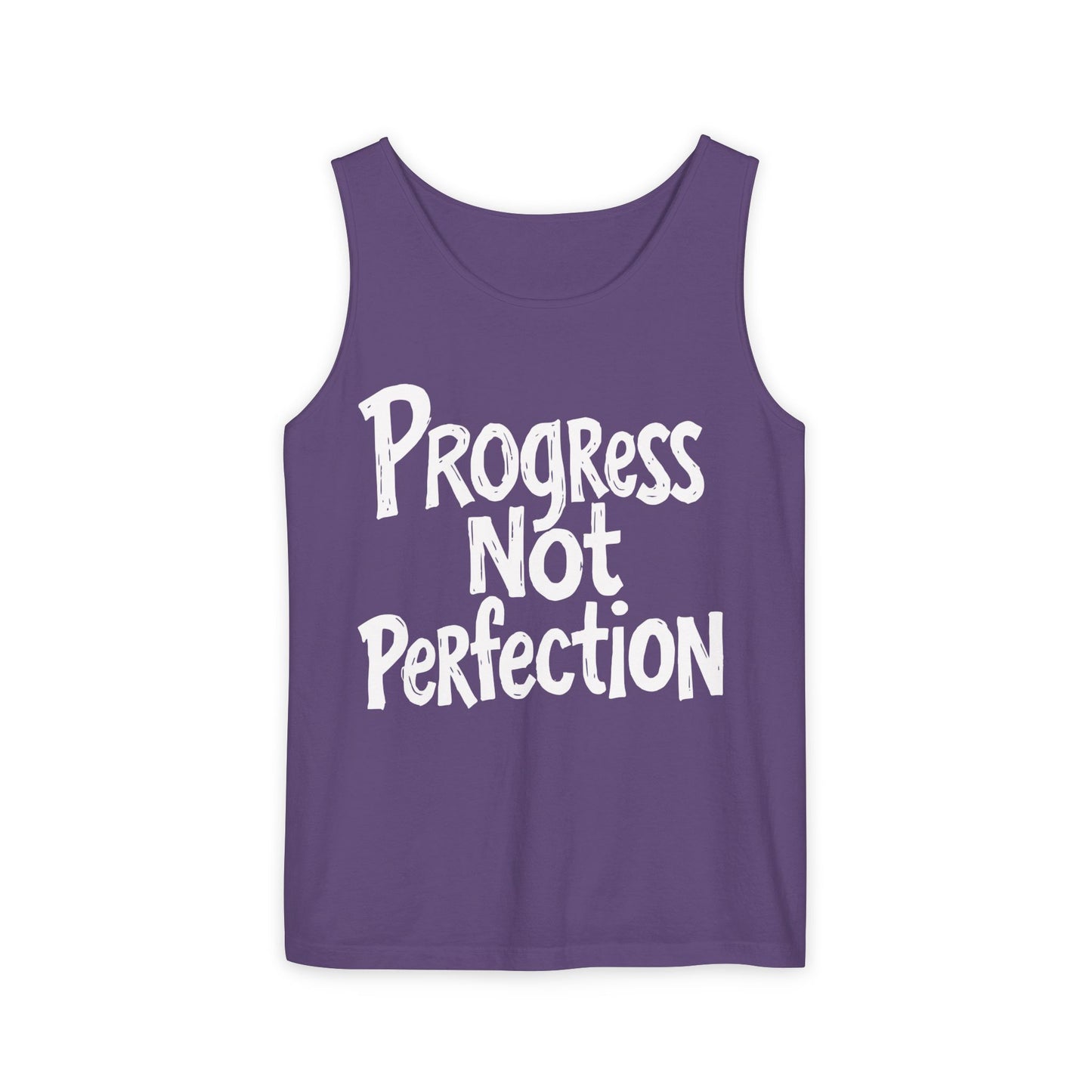 Tank Top Progress Not Perfection Inspirational Tee