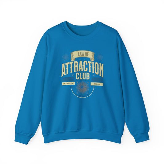 Law of Attraction Club Unisex Heavy Blend Crewneck Sweatshirt - Manifest Your Dreams