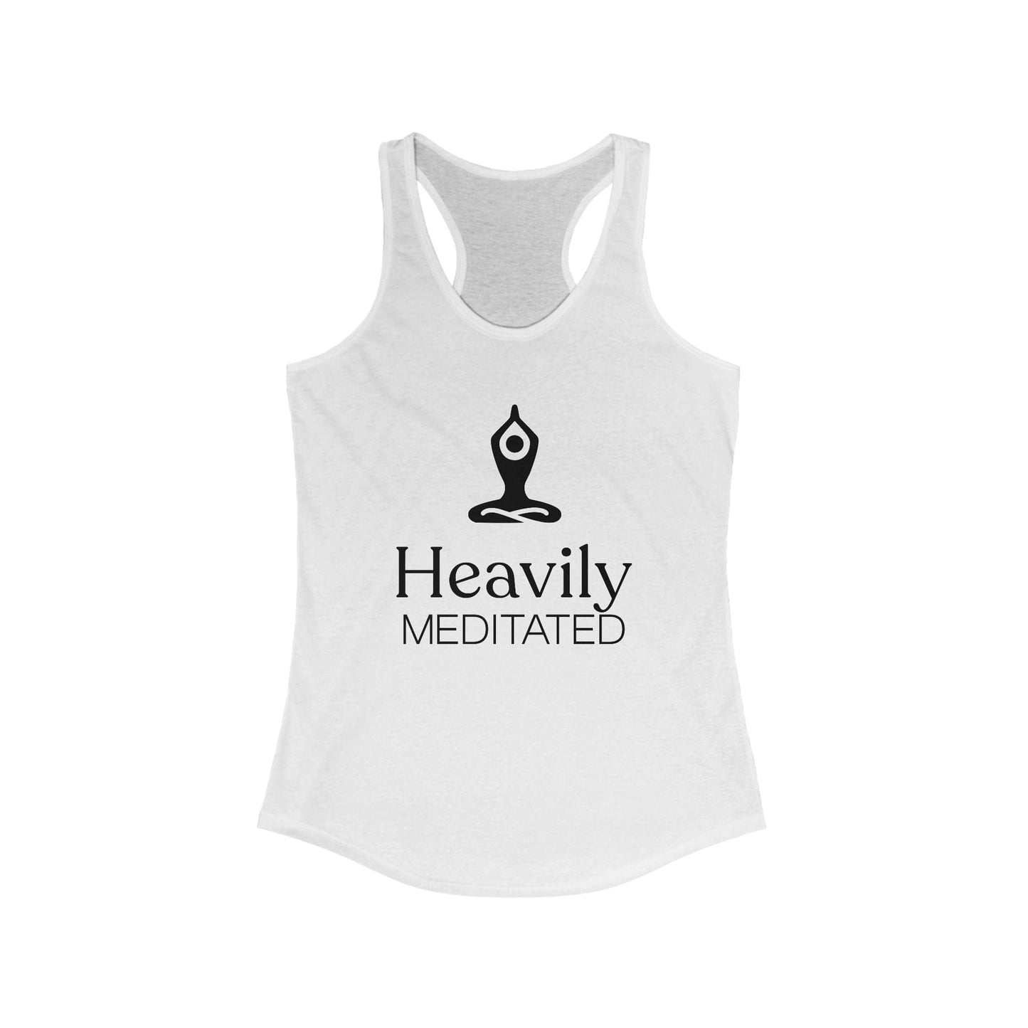 Yoga Tank - Heavily Meditated Women's Ideal Racerback Tank