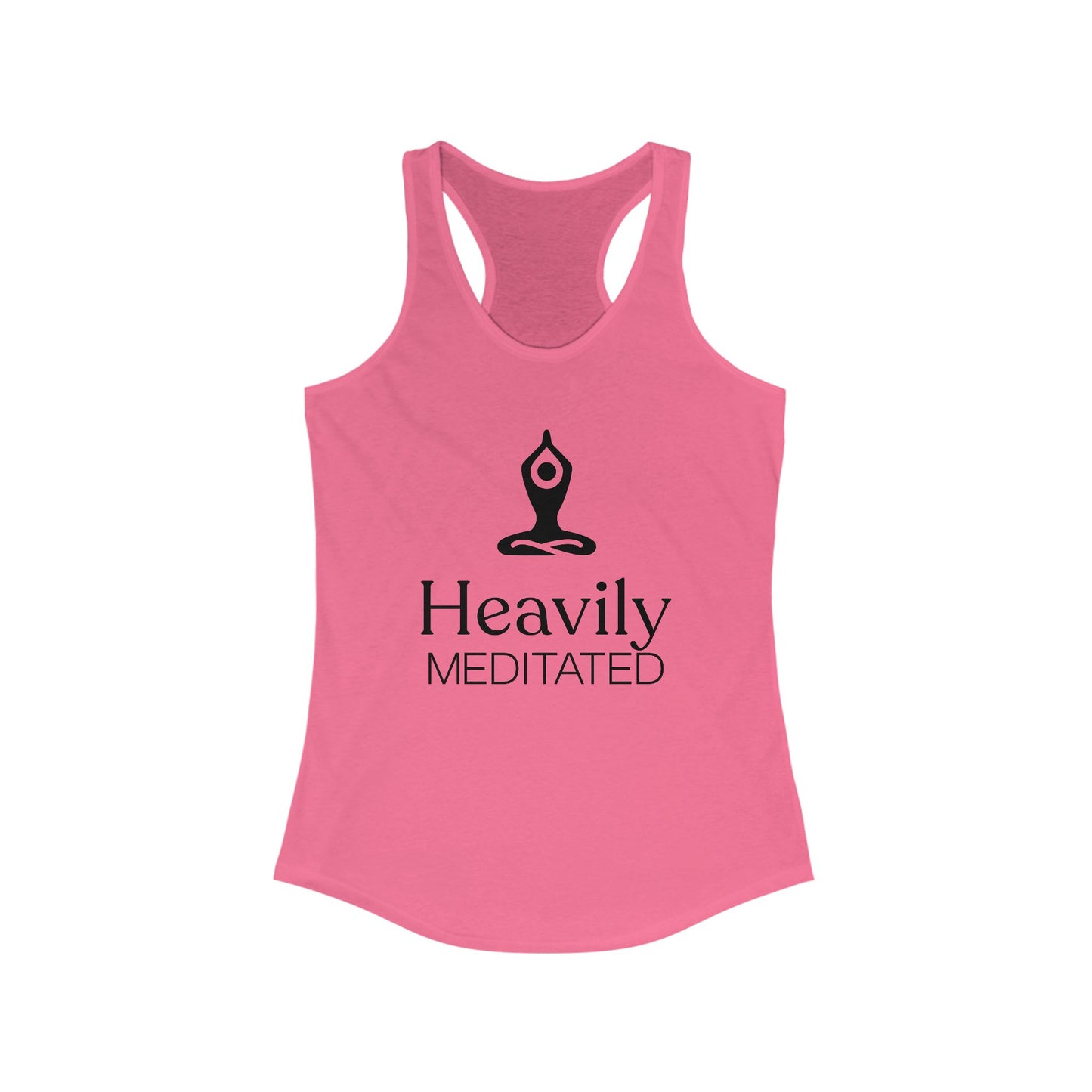 Yoga Tank - Heavily Meditated Women's Ideal Racerback Tank