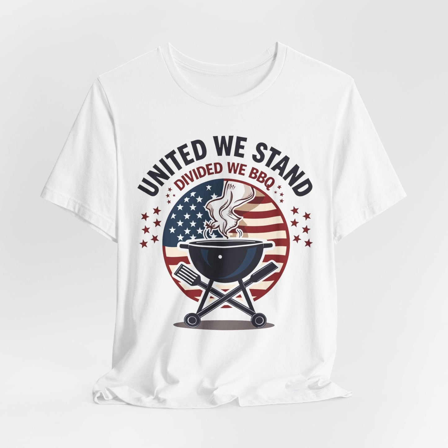 United We Stand Divided We BBQ Patriotic T-Shirt