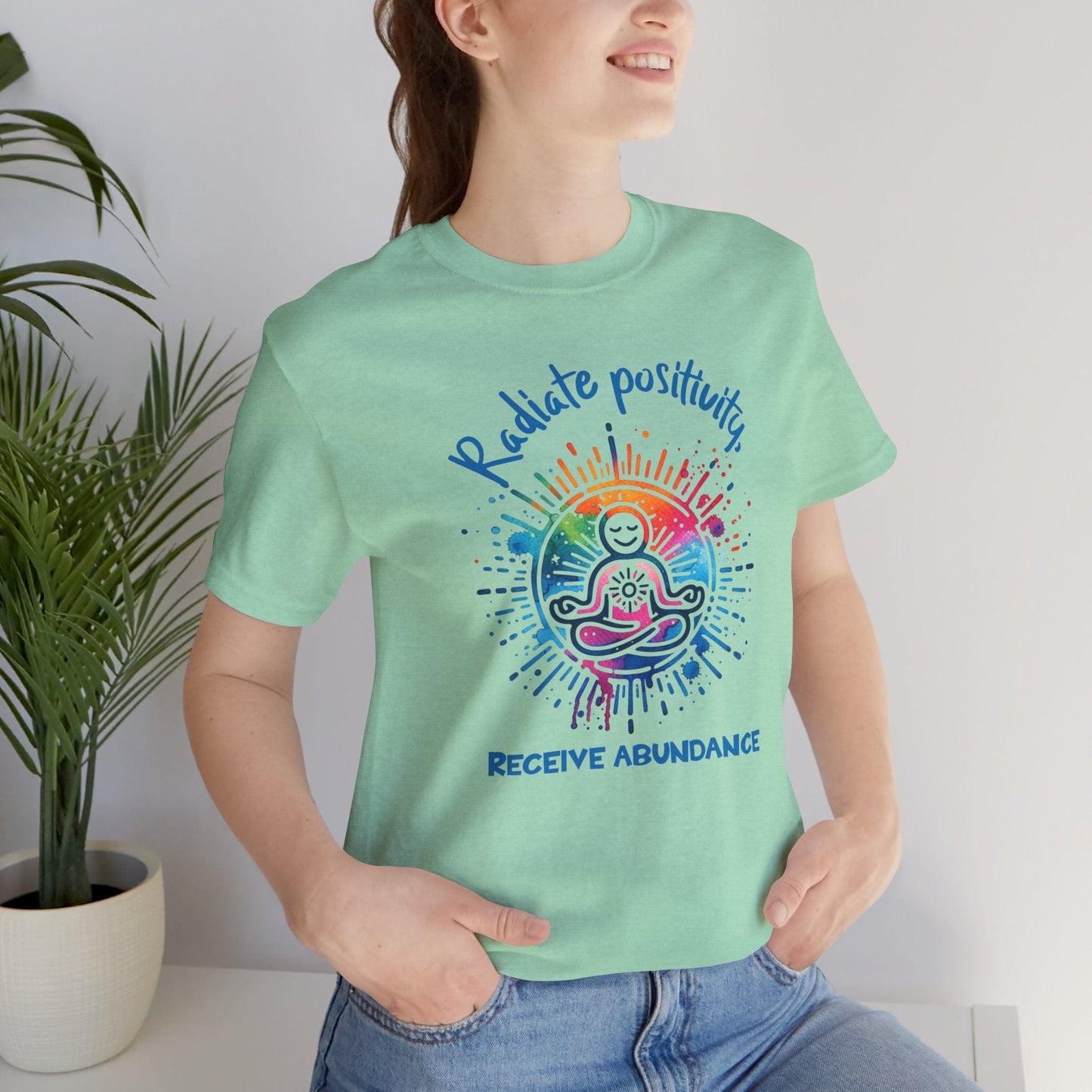 Radiate Positivity Tee - Unisex Jersey Short Sleeve Tee for Abundance Lovers