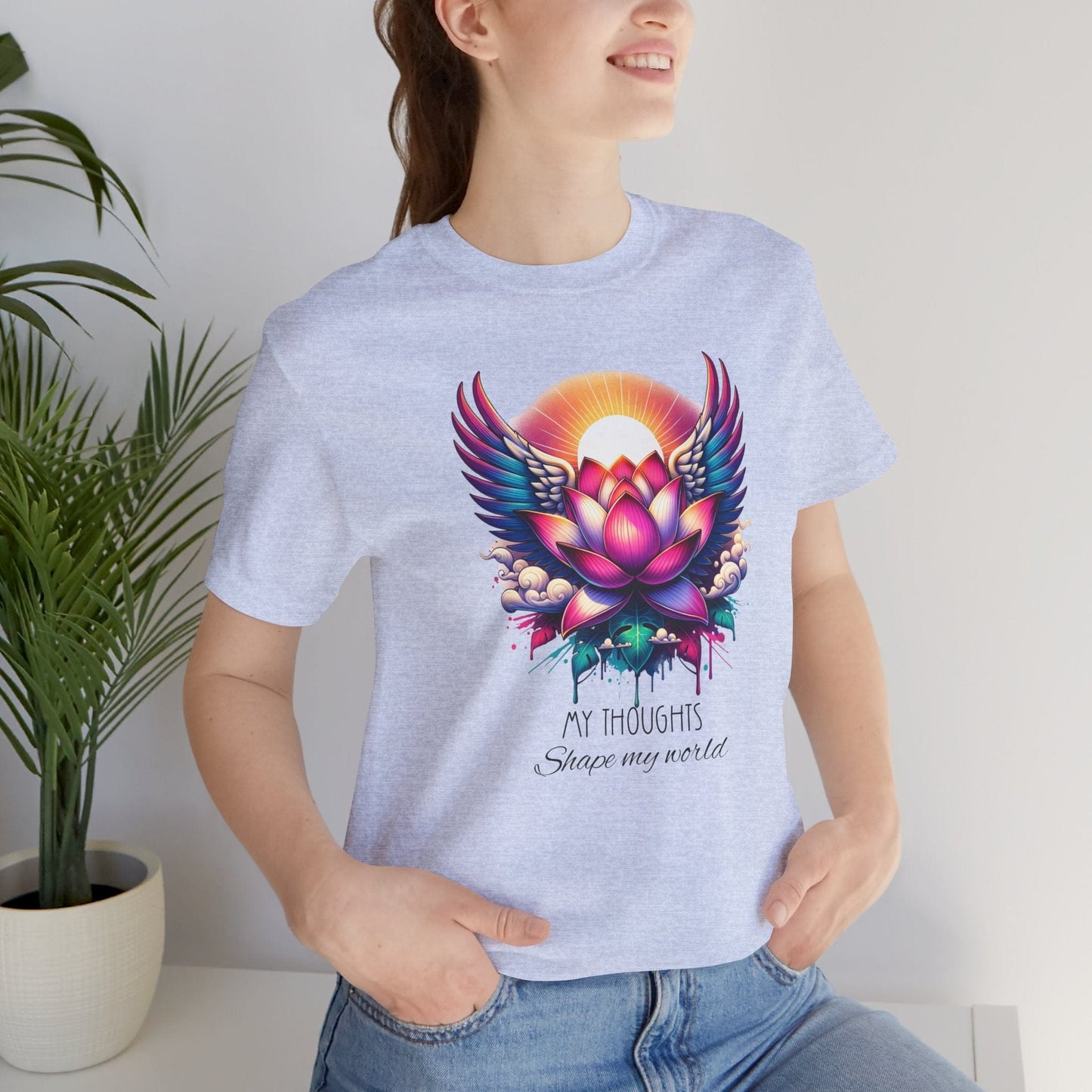 Inspirational Lotus Flower Unisex Jersey Tee