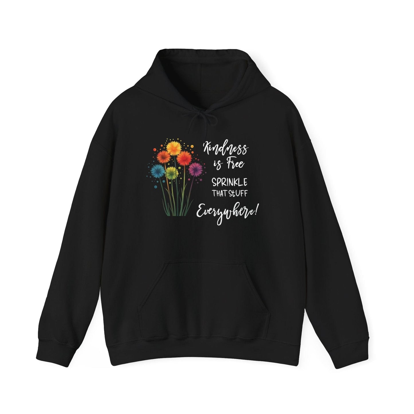Kindness is Free Floral Hoodie | Cozy & Inspirational