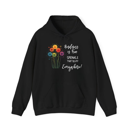 Kindness is Free Floral Hoodie | Cozy & Inspirational